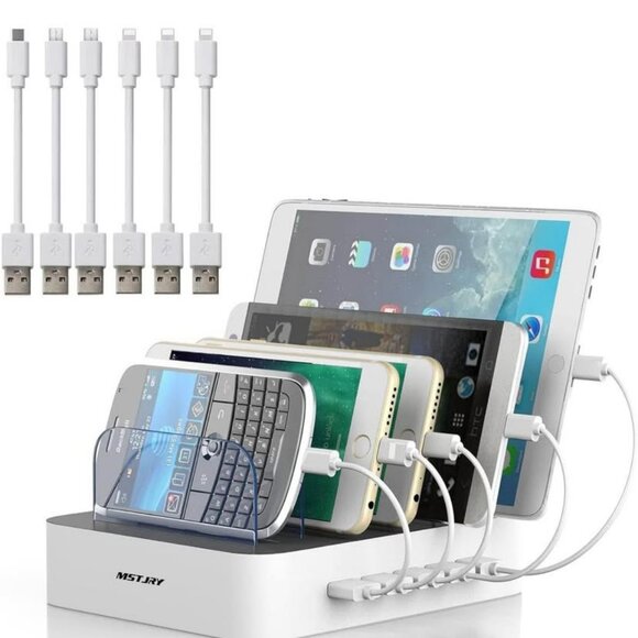 NEW 5 Port Multi USB-A Charger Station with Power Switch Designed